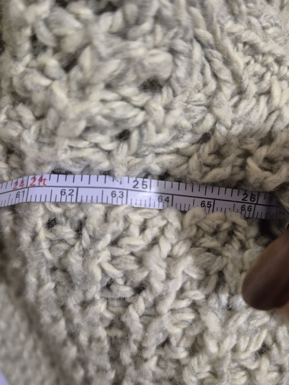 Roots Gray Cotton Shawl Cardigan L/XL Open Knit Sweater Pockets - Picture 10 of 10